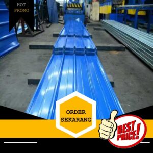 harga spandek warna biru