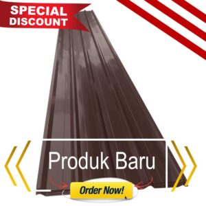 harga spandek warna cokelat