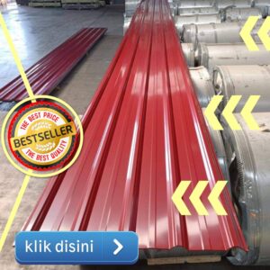 harga spandek warna merah