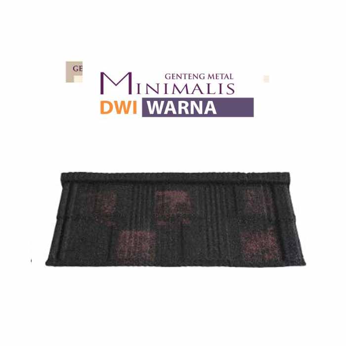 genteng metal rainbow minimalis dwi warna